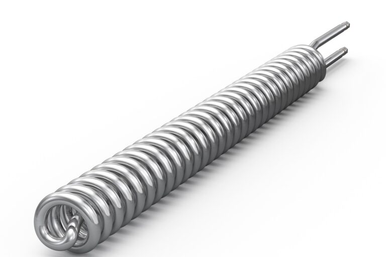 Picture shows electrical heating element made of stainless steel 1.4404